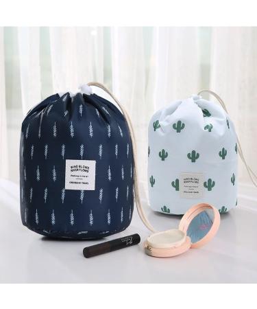 Portable Makeup Bag & Toiletry Organizer Pouch for Women - Cactus + Leaf Foldable Travel Cosmetic Bag - Buy Online on GoSupps.com