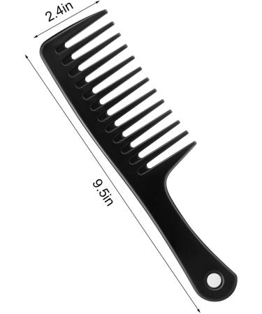 Anti-static wide tooth comb beauty salon shampoo comb suitable for thick long hair and curly hair (Two black) - Buy Online on GoSupps.com