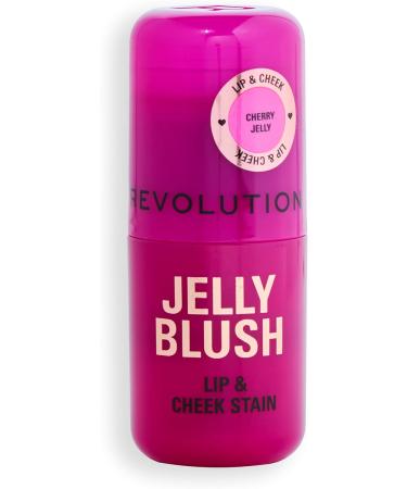 Revolution Beauty Jelly Blush Stick Lips & Cheeks Long-Lasting Buildable with Hyaluronic Acid & Aloe Vegan & Cruelty-Free Cherry Red - Buy Online on GoSupps.com