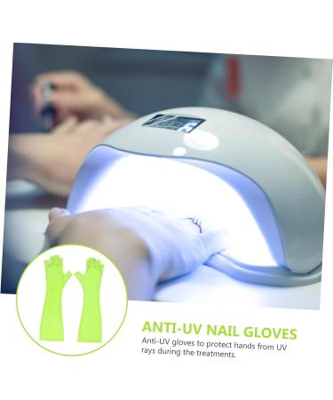 Beatifufu 1 Pair Nail Gloves Manicure Accessories The Gauntlet Nails Supplies Manicure Art Gloves Uv Led Lamps Glove Fingerless Manicure Gloves Glvoes Mj03 Skin Care Manicure Tools Polyester 25X9X0.4CM - Buy Online on GoSupps.com