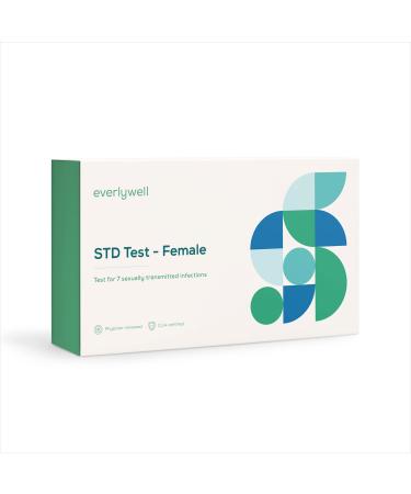 Everlywell Female STD Test - at Home - CLIA-Certified Adult Test - Discreet, Accurate Blood and Urine Analysis for 6 Common STDs - Results Within Days