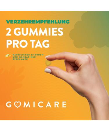 Gomicare Multivitamin Rubber - 14 Sugar-Free Vegan Vitamins & Minerals - Folic Acid Vitamin D B12 A B6 C E - 60 Gummies - Gluten & Lactose-Free - Buy Online on GoSupps.com