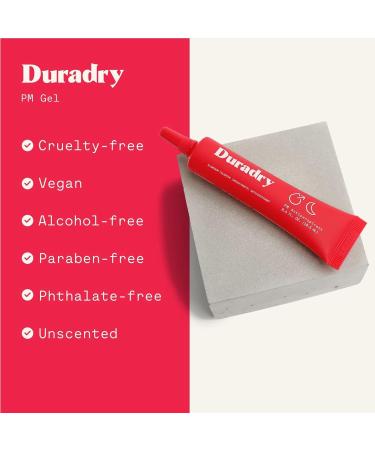 Duradry PM Antiperspirant Gel - Prescription Strength Sweat Control for Men & Women | Hyperhidrosis Deodorant Unscented 0.4 Fl Oz - Buy Online on GoSupps.com