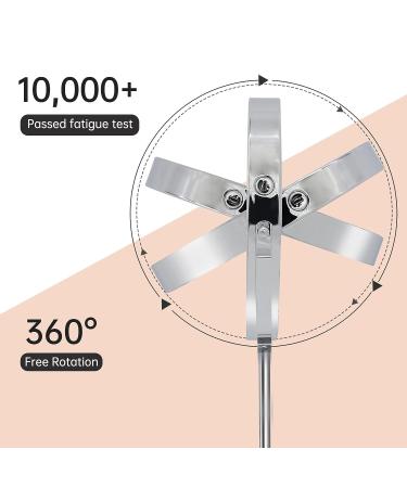 FASCINATE Rechargeable 1X/10X Magnifying Mirror with 54 LEDs - Dimmable Makeup Vanity Mirror in White - Buy Online on GoSupps.com