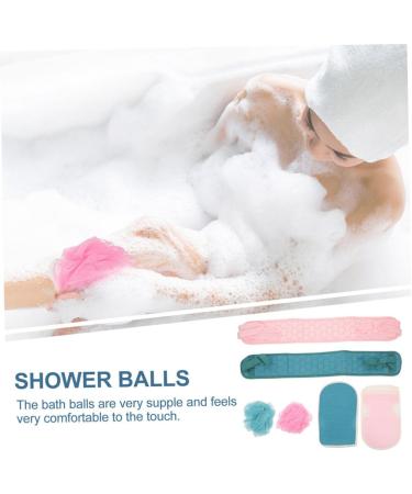 Ipetboom Mens Body Scrubber 1 Set Scrub Set Back Exfoliator Brush Portable Towel Portable s Mens Loofah Men Body Lotion Mens Body Soap Mens Body Wash Cotton Fiber Man Combination Natural - Buy Online on GoSupps.com