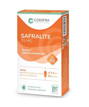 Codifra Safralite 15mg Mood and Emotional Balance 28 Capsules