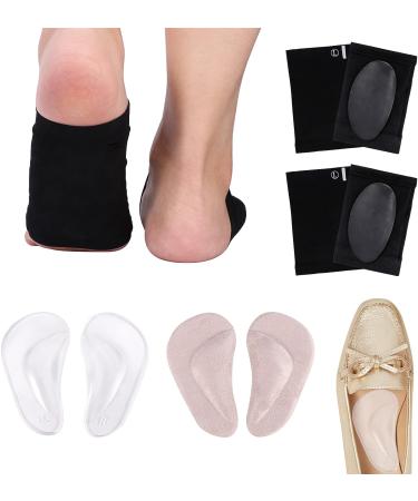 Plantar Fasciitis Arch Support Pads with Gel Compression Sleeves - Comfort Foot Pain Relief for Women Men - Buy Online on GoSupps.com