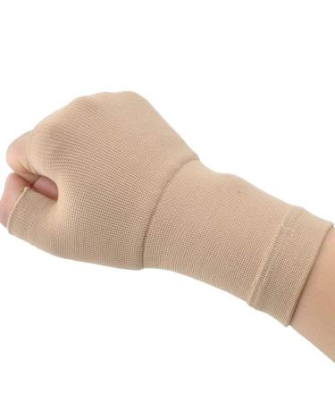 Arthritis Gloves New Material Compression for Arthritis Pain Fingerless Gloves for Computer Typing and Daily Work 1 Pair Light Coffee Medium