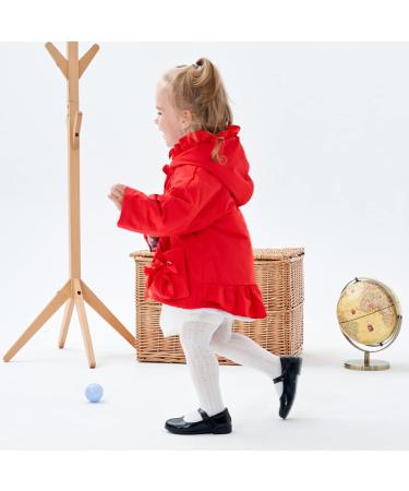 Famuka Infant Winter Baby Girls Red Coat Jacket | Thick Fleece Lined Outwear 12 Months - Buy Online on GoSupps.com