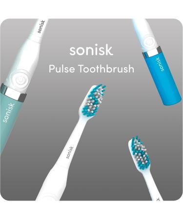 Sonisk Pulse Electric Toothbrush | Sonic Technology | Fast & Portable | Includes 1 Battery 2 Brush Heads & Travel Case | 31 000 Strokes/Minute | Rose Gold  - Buy Online on GoSupps.com