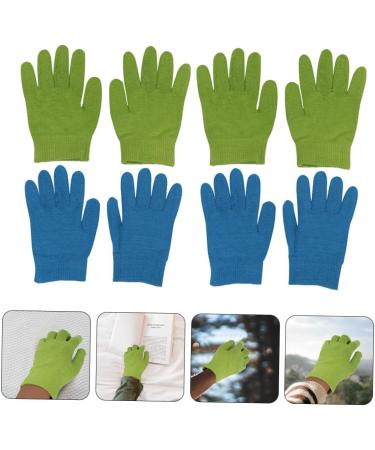 minkissy 4 Pairs Moisturizing Gloves Hands Night Mittens Dry Hands Gloves Makeup Remover Gloves Hand Softening Gloves Hands Peeling Masks Gel Gloves Spa Kit Silica Gel Miss - Buy Online on GoSupps.com