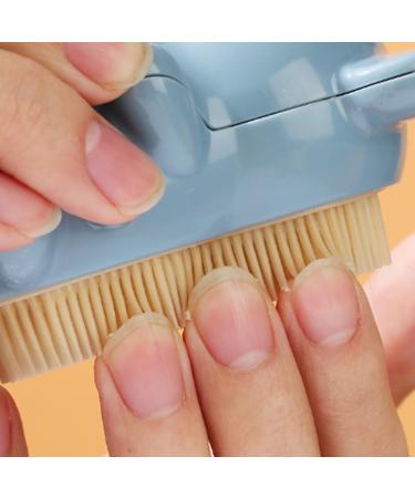 Bear Finger Nail Brush Cute Bear Hand Fingernail Brush Cleaner Creative Deep Clean Easy To Grasp Gentle Bristles Kids Nail Brush For Men Toes Blue - Buy Online on GoSupps.com