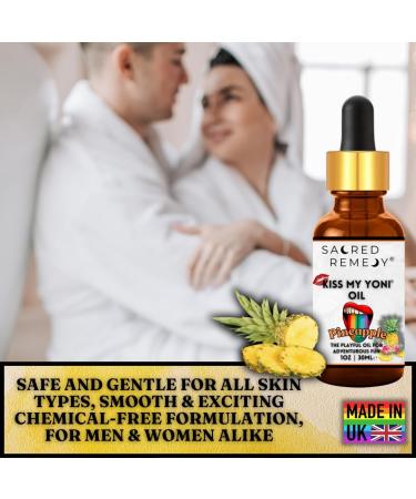 Kiss My Yoni - Premium Pineapple Oil Body Lotion. Non-Sticky Massage Oil 30 ml. Vegan Natural Organic Non-Toxic - Buy Online on GoSupps.com