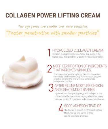 Collagen Power Lifting Eye Cream - Revitalize & Firm Skin International Shipping Available - Buy Online on GoSupps.com