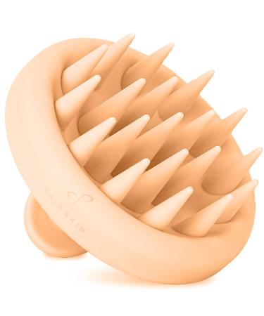 Hair Gain Scalp Massager Shampoo brush for hair-growing-scalp peeling brush for hair care & head relaxation-supports healthy hair soft & flexible silicone bristles