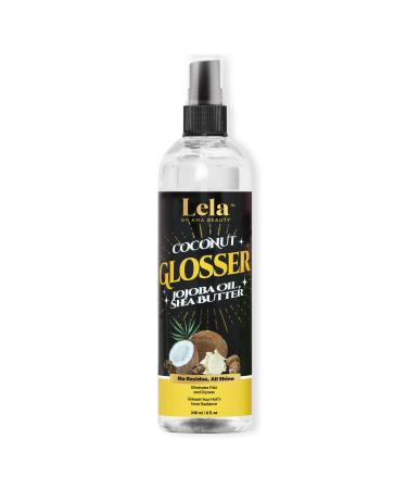 Lela Beauty Keep It Shiny Glosser - Anti-Frizz High Shine Spray with Coconut & Jojoba Oil Lightweight & Residue-Free Hair Shine Serum 240mL/8.1 fl oz