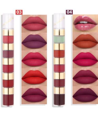 BingBrush 10 Colors Matte Liquid Lipstick Set - Long Lasting Waterproof Lip Stain Gift for Girls and Women - Buy Online on GoSupps.com