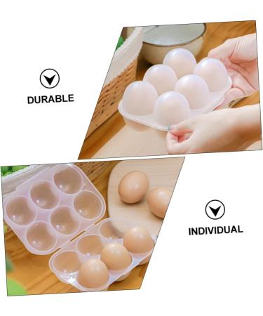 PRETYZOOM 2pcs Portable Egg Box Eggs Fridge Egg Container for Refrigerator Egg Boxes Travel Egg Tray Egg Plate - Buy Online on GoSupps.com