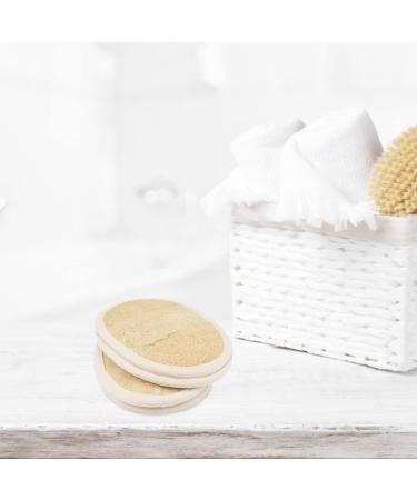Exfoliating Loofah Sponge Pads - Set of 4 | Natural Body Scrubber for Shower Massage | Men and Women | Spa Bath Brush - Buy Online on GoSupps.com