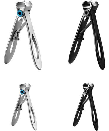 UNbit Nail Cutter Stainless Steel Nail Cutter Trimmer Clippers Multi-Function Big Mouth Anti-Splash Single Large Manicure Pedicure Care Scissors (Color : Schwarz) - Buy Online on GoSupps.com