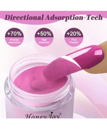 Honey Joy 6 BOX/SET Rose Pink Dip Powder Nail Kit French Hot Pink Nail Fine Dipping Powder Colors No Need Lamp Cure Like Gel Polish Effect Even & Smooth Finishing (DP-D-6pcs-10g/box)  - Buy Online on GoSupps.com