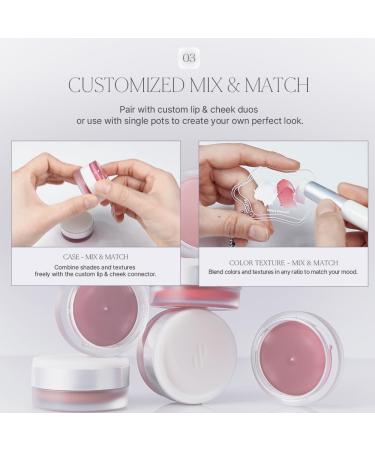Heart Percent Dote On Mood Custom Lip & Cheek Single Blendable & Buildable Jelly Glow Shine Balm Long-Lasting Lightweight Multi-Use Glow Enhancer 4.7g D01. Dewy Glow - Buy Online on GoSupps.com