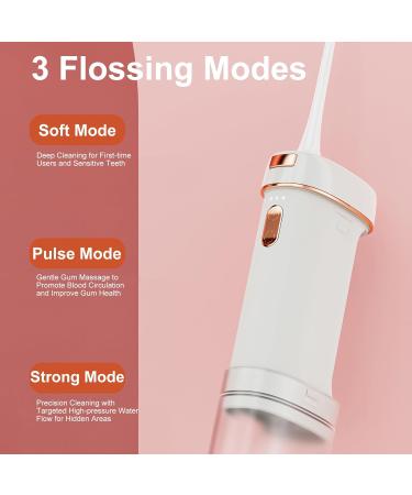 3T6B Cordless Water Flosser - Portable Dental Cleaner for Home & Travel | IPX7 Waterproof 3 Modes | Ideal for Teeth Braces & Bridges Care - Buy Online on GoSupps.com