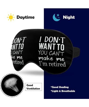 Retirement Gifts Sleep Mask - Funny Eye Cover for Women & Men - Adjustable Strap - Perfect for Yoga, Travel, Nap - Blackout Blindfold - Buy Online on GoSupps.com