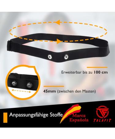 Buy TALAFIT Heart Rate Monitor Replacement Strap - Compatible with Wahoo Tickr Garmin & Polar Chest Straps | Durable & Comfortable - Buy Online on GoSupps.com