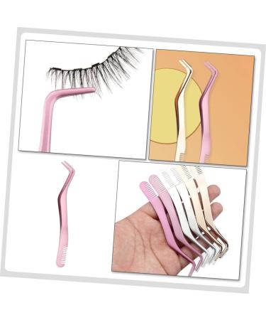 FRCOLOR 3pcs Eyelash Tweezers Set with Comb & Separator Tool - Ergonomic Stainless Steel Lash Applicator for Perfect Makeup - Buy Online on GoSupps.com