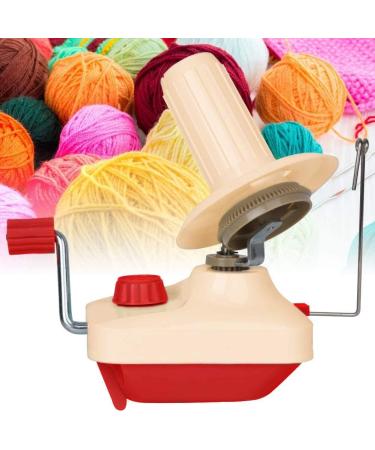 Yarn Ball Winder Kit with Accessories - Hand-Operated Swift Fiber String Wool Winder Machine for Family | Includes 4 Pompom Makers, 10 Knitting Stitch Markers, Needles, and Scissors - Buy Online on GoSupps.com