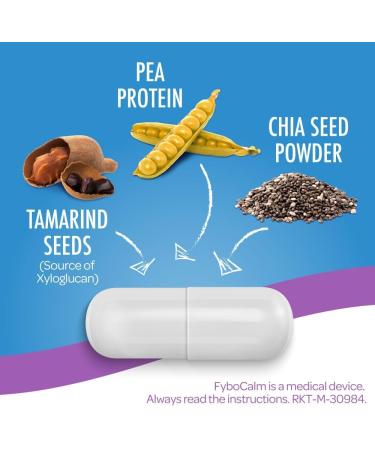 FyboCalm Constipation Relief Capsules - Long Lasting Relief for IBS, Gluten & Lactose Free - Relieve & Prevent Gut Symptoms - Buy Online on GoSupps.com