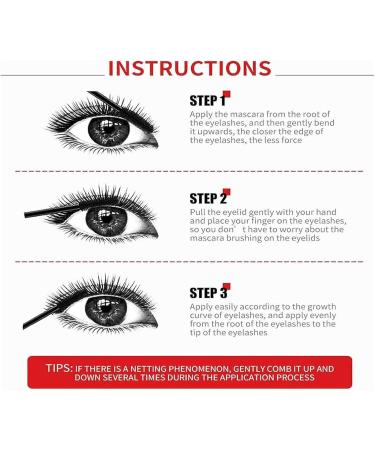  TANOOS Yanqina Super Long Mascara 4D Waterproof and Sweat Proof Mascara-Super Long Luxurious Mascara Quick Dry Waterproof Long Freezing Time - Buy Online on GoSupps.com