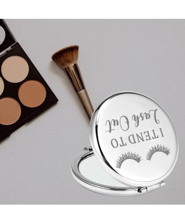 TGBJE Eye Lash Pocket Mirror - Perfect Gift for Girls & Beauticians | TEND to Lash Out Compact Mirror - Buy Online on GoSupps.com