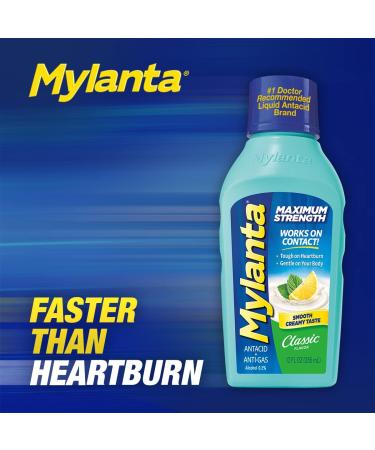 Mylanta Maximum Strength Antacid and Gas Relief - Classic Flavor 12oz - Buy Online on GoSupps.com