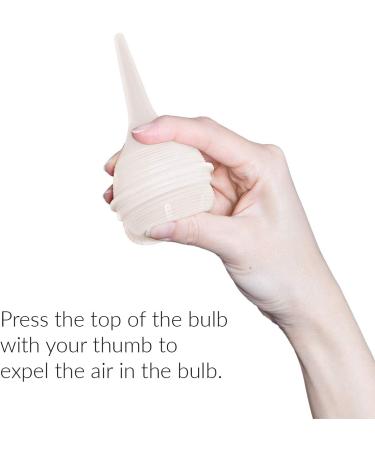 Innovo Silicone Baby Nasal Aspirator & Ear Syringe Bulb - Snowwhite - Buy Online on GoSupps.com
