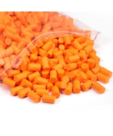 500 Pair Foam Ear Plugs Bulk for Sleeping Noise Cancelling 32db Disposable Ear Plugs Hearing Protection Quiet Sleep Comfortable Soft Ear Plugs for Sleeping Snoring Shooting Music Concert  Orange