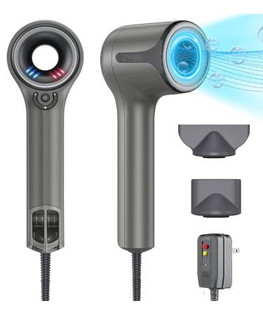 Ionic Blow Hair Dryer 110000 RPM High-Speed Brushless Motor Negative Ionic Dryer for Fast Drying Low Noise Thermo-Control Hair Dryers with Magnetic Nozzle for Salon Home and Travel Gifts Present