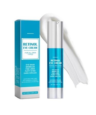 Retinol Eye Cream for Dark Circles,Anti-Wrinkle Under Eye Cream - Night Care Eye Repair Cream,Reduces Eye Bags and Puffiness,Fine Lines Skin Care Treatment Hydrates