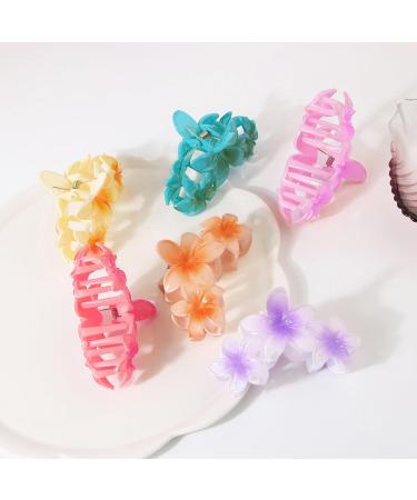 AJOIDR Colorful Flower Shape Woman Teens Hair Ponytail Hair Claw Delicate Hair Clip Female Skincare Taking Photo Tiaras - Buy Online on GoSupps.com