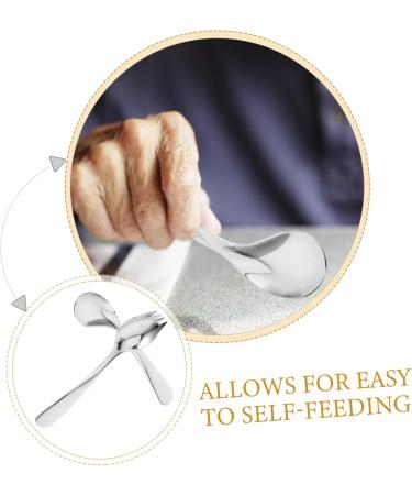 Beaupretty Adaptive Eating Utensils Set for Seniors & Disabled - Angled Spoon Bendable Fork & Tremor Spoon - Perfect for Easy Feeding - Buy Online on GoSupps.com