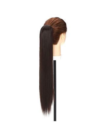 S-noilite 53cm Dark Brown Claw Ponytail Hair Extensions - Realistic Clip-In One Piece - Buy Online on GoSupps.com