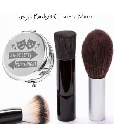 Stage Drama Gift Theatre Girl Compact Makeup Mirror - Actor Actress Stage Left Right - Buy Online on GoSupps.com