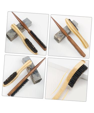 Buy Hemoton 1 Set Hair Dust Brush & Wooden Comb - Men's Beard Grooming & Hairdressing Tool - Ideal Barber Brush for Perfect Beard Care - Buy Online on GoSupps.com