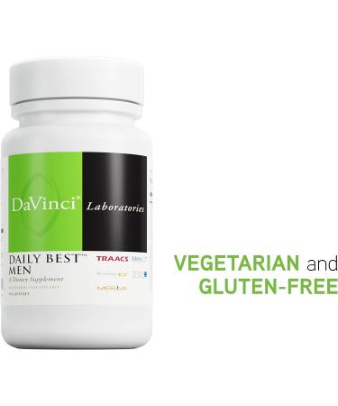 Davinci Labs Daily Best Men - 90 Vegetarian Capsules with Vitamin B6, B12, C, K2 & More - Buy Online on GoSupps.com