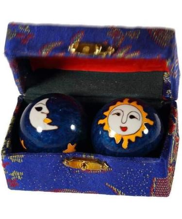 Lachineuse QI Gong Health Balls - Moon & Sun | Enhance Wellness & Relaxation | International Shipping - Buy Online on GoSupps.com