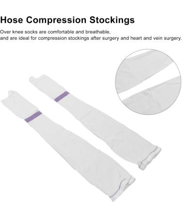 Buy White Tube Compression Stockings - Prevent Leg Edema Breathable XL Compression Stockings for Comfort & Support - Buy Online on GoSupps.com