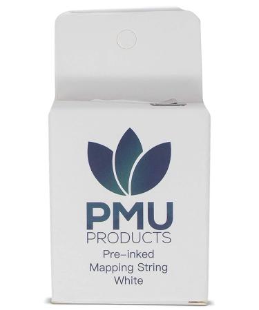 PMU Products WHITE Pre-Inked Microblading String for Brow Mapping   New and Improved Version   Heavily Inked - Brow Mapping String