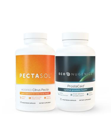 EcoNugenics Ultimate Prostate Health Supplement Bundle Includes 120 Capsules of ProstaCaid and 270 Capsules of Pectasol-C Modified Citrus Pectin - Immune Function & Prostate Support for Men