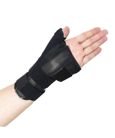 Thumb Spica Splint and Wrist Brace - Adjustable Support for de Quervain's Tenosynovitis Tendonitis Arthritis Sprains Fractures Trigger Type - Effective Pain Relief(Left Hand)